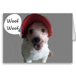 WOOF WOOF U R LOOKING GOOD BIRTHDAY GREETING CARDS