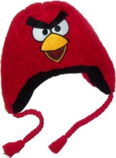 Red Bird    Angry Birds Plush Knit Peruvian Hat: Novelty Knit Caps: Clothing