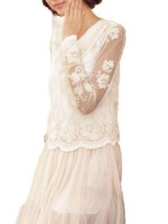 Dress Pearl Princess Skirt False Two Dress Lace Yarn Skirt at  Womens Clothing store: