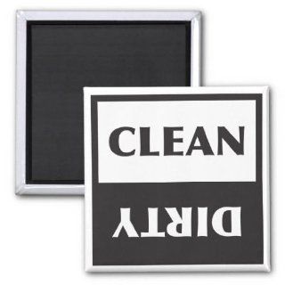 Dishwasher Clean or Dirty Sign Fridge Magnet: Kitchen & Dining
