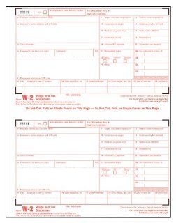TOPS W 2 Tax Forms For Laser Printers, for Tax Year 2011, Loose Format, 8.5 x 11 Inches, 8 Parts, White, 50 Sets Per Pack (22992) : Office Products