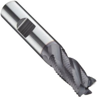 Niagara Cutter 75702 Cobalt Steel Square Nose End Mill, Inch, Weldon Shank, TiAlN Finish, Roughing Cut, Non Center Cutting, 30 Degree Helix, 5 Flutes, 4.5" Overall Length, 1.000" Cutting Diameter, 1.000" Shank Diameter: Industrial & Scie