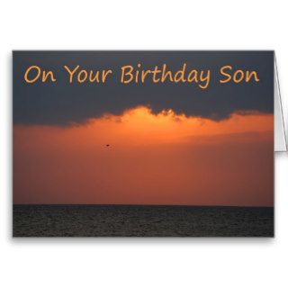 On Your Birthday, Son Greeting Card