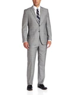 Joseph Abboud Men's Super 150'S Wool Windowpane Suit With Flat Front Pant at  Mens Clothing store: Business Suit Pants Sets