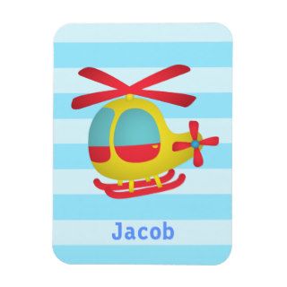 Cute and Colourful Helicopter for Kids Vinyl Magnet