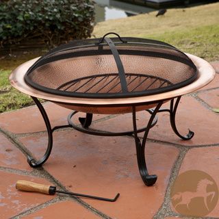 Christopher Knight Home Marconi Copper Fire Pit Christopher Knight Home Fireplaces & Chimineas