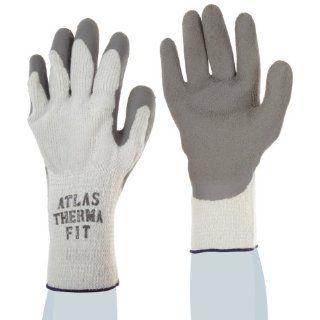 Showa Best 451 Atlas Therma Fit Palm Coating Natural Rubber Glove, 10 Gauge Insulated Seamless Knitted Liner, General Purpose Work, Large (Pack of 12 Pairs): Industrial & Scientific