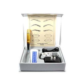 PERMANENT MAKEUP TATTOO EYEBROW GOLDEN MACHINE KIT : Makeup Tool Sets And Kits : Beauty