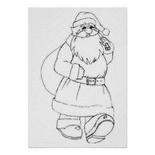 Drawing coloring for Christmas   Poster
