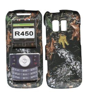 Camo Stem Samsung SCH R451c Straight Talk, Messager R450 Cricket, MetroPCS Case Cover Hard Snap on Rubberized Touch Phone Cover Case Faceplates: Cell Phones & Accessories