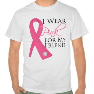 I Wear Pink Friend Breast Cancer Tee Shirt