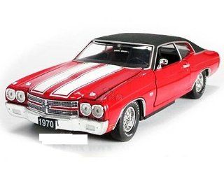 Phoenix Unique Replicas   Chevy Chevelle SS 454 Stock Hard Top (1970, 1:24, Red w/ White Stripes): Toys & Games