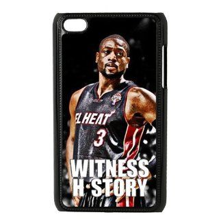 Witness History NBA Miami Heat Super Star Dwyane Wade for IPod Touch 4th Durable Plastic Case Creative New Life: Cell Phones & Accessories