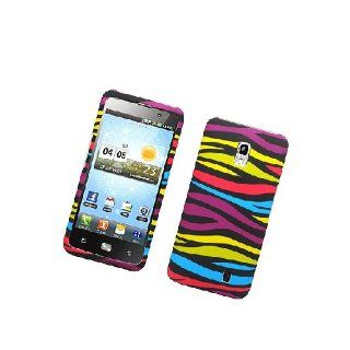 LG Spectrum VS920 Black Rainbow Zebra Stripe Cover Case: Cell Phones & Accessories