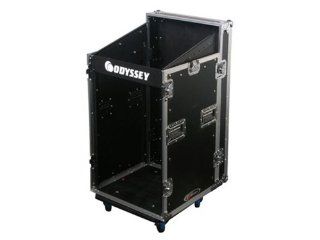 Odyssey FZSRP1116W Combo Rack Case W/ Wheels Large Rack Case: Musical Instruments