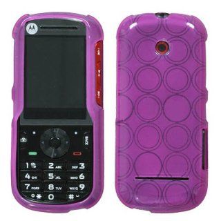 Soft Skin Case Fits Motorola VE440 Hot Pink Circle Candy Skin MetroPCS Cell Phones & Accessories