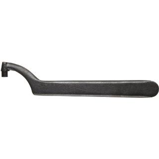 Martin 457 High Carbon Steel 2 1/4" For Circle Diameter Pin Spanner, 6 1/2" Overall Length, Industrial Black Finish Open End Wrenches
