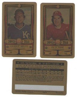 1983 Perma Graphics Credit Card GOLD SuperStars   BOSTON RED SOX Team Set: Sports Collectibles