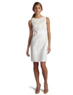 Maggy London Women's Stretch Linen Dress, Charming Pearl, 0 at  Womens Clothing store