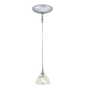 JESCO Lighting Low Voltage Quick Adapt 4 in. x 103.875 in. Crystal Pendant and Canopy Kit DISCONTINUED KIT QAP223 CR A