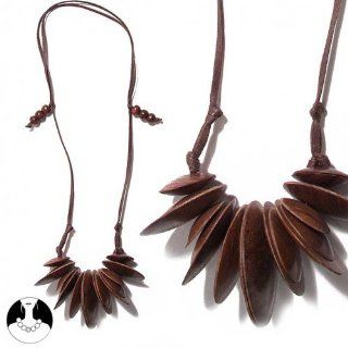 SG Paris Cord Adjustable Wood Natural Brown M Fonc/Choc/Smok Top Necklace Cord Adjustable Wood Summer Women Out of Africa Fashion Jewelry / Hair Accessories Z Others: Jewelry