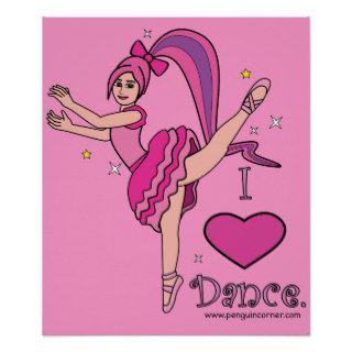 I Love Dance Print