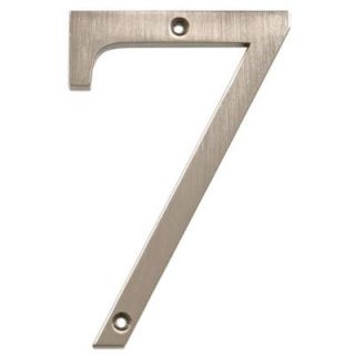 The Hillman Group Distinctions 4 in. Flush Mount Brushed Nickel House Number 7 843327
