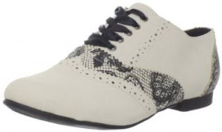 Iron Fist Women's Lovelace Oxford Flat,Cream,6 M US: Shoes