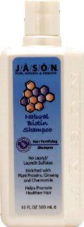 JASON NATURAL PRODUCTS, SHAMPOO, NATURAL BIOTIN 16 OZ EA 1 : Hair Shampoos : Beauty