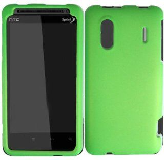 VMG Sprint HTC EVO Design Hard Case Cover 2 ITEM COMBO PACK Neon Green Premiu: Cell Phones & Accessories