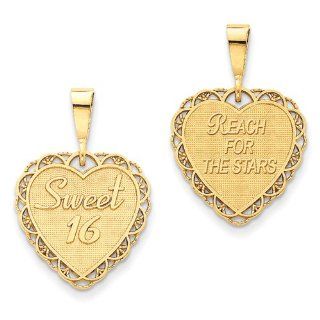 14k Sweet 16 Charm: Shop4Silver: Jewelry