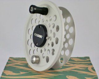 Fly Logic Premium Series Fly Fishing Fly Reel Spool FLP567S/P 5   6   7 Line Weight Aluminum Disc Drag Flyreel Spool   Platinum Color Made In USA : Sports & Outdoors
