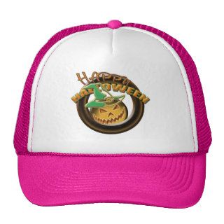 Pumpkin witch halloween pink hats