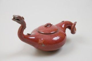 Home Dcor: Dragon Pottery Tea Pot by Ojai artist Richard Flores: Kitchen & Dining