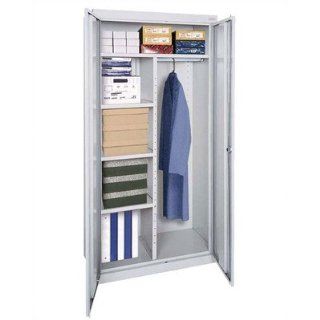 Elite Series 46" Large Capacity Combination Wardrobe Cabinet Color: Charcoal : Modular Storage Systems : Office Products