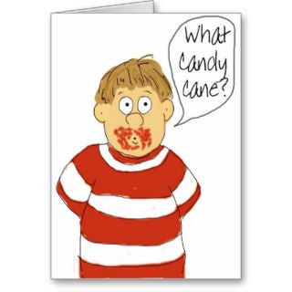 Merry Christmas Humor Funny Candy Cane Card