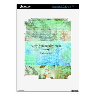 Away, you mouldy rogue, away! Shakespeare Insult iPad 3 Skin
