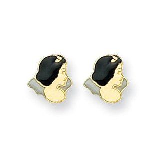 IceCarats Designer Jewelry 14K Disney Snow White Earrings: Stud Earrings: Jewelry