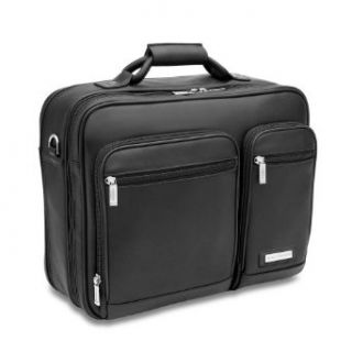 Hartmann Leather Business Cases Double Compartment Expandable Briefcase Black: Clothing
