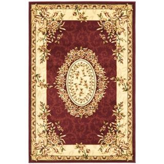 Safavieh Lyndhurst Collection Aubussons Red/ Ivory Rug (4' x 6') Safavieh 3x5   4x6 Rugs