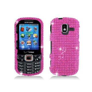 Hot Pink Bling Gem Jeweled Crystal Cover Case for Samsung Intensity III 3 SCH U485: Cell Phones & Accessories