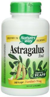 Nature's Way Astragalus Root, 470 mg, 180 Vcaps: Health & Personal Care