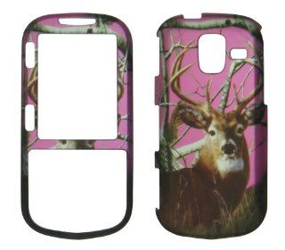 2D Pink Camo Buck Deer Realtree Samsung Intensity III , 3 U485 Verizon Case Cover Hard Phone Case Snap on Cover Rubberized Touch Faceplates: Cell Phones & Accessories