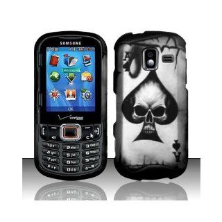 Black Skull Poker Hard Cover Case for Samsung Intensity III 3 SCH U485: Cell Phones & Accessories