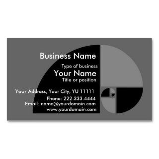 Golden Mean Business Card Templates