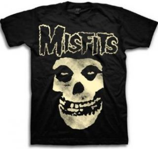 Misfits Skull Men's Black T shirt: Movie And Tv Fan T Shirts: Clothing