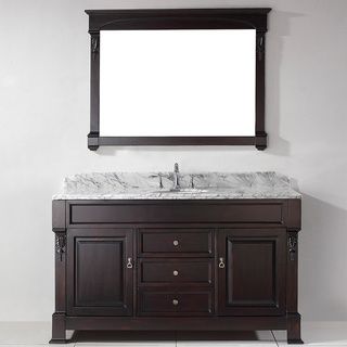 Virtuu Virtu Usa Huntshire 60 inch Single Sink Bathroom Vanity Set White Size Single Vanities