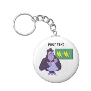 Funny Counting Gorilla Math Custom Key Chain