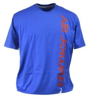 Jordan AJ Stencil Men's T Shirt Royal Blue/Red 519635 475 3X: Clothing