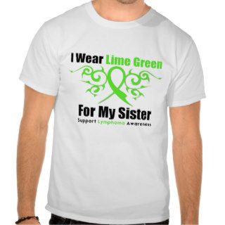 Lymphoma Tribal Ribbon For My Sister Tees